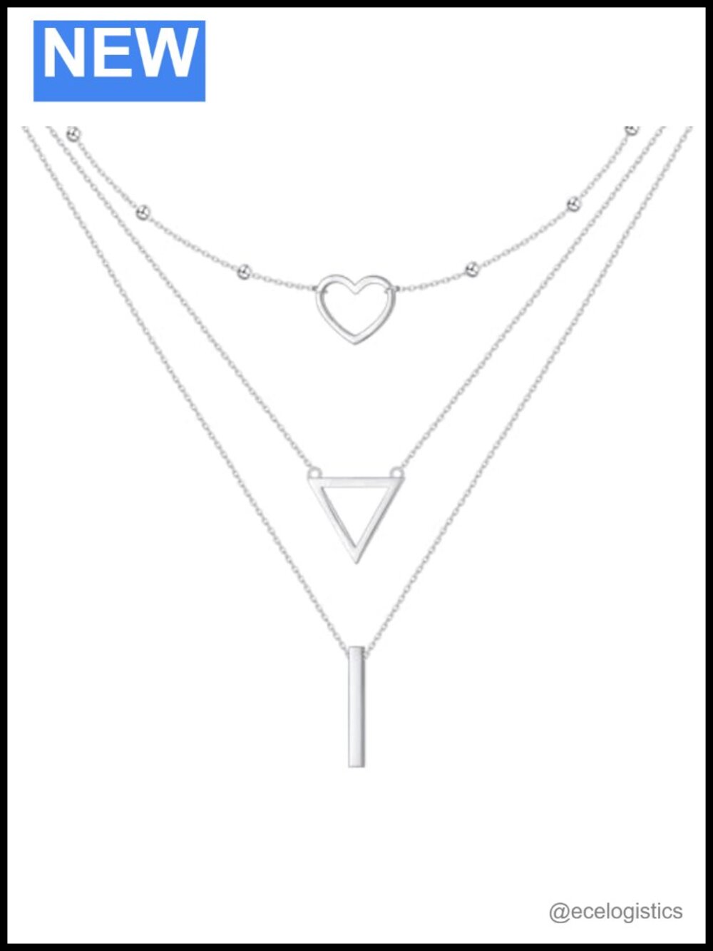 925 Sterling Silver Layered Choker Necklaces for Women Adjustable Handmade Bead